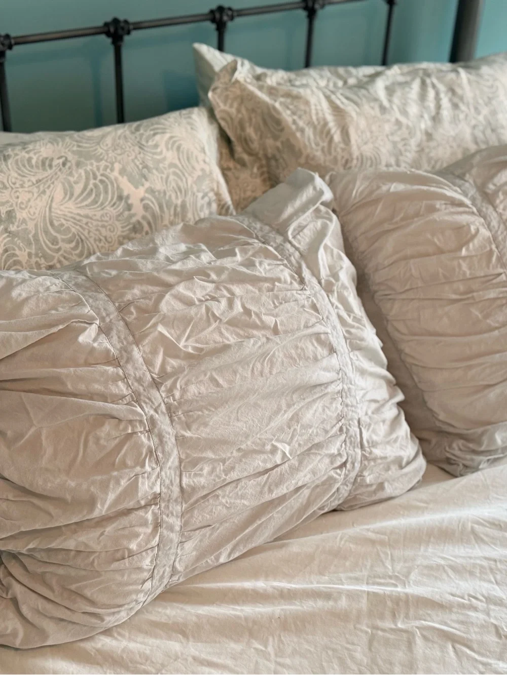 Pottery Barn seafoam green